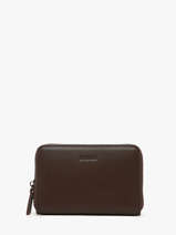 Leather Oxer Wallet Etrier Brown oxer EOXE090M