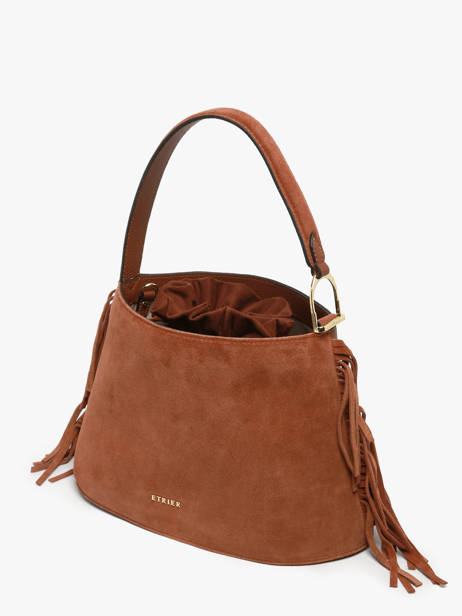 Sac Bandoulière Country Cuir Etrier Marron country ECOU161M vue secondaire 3