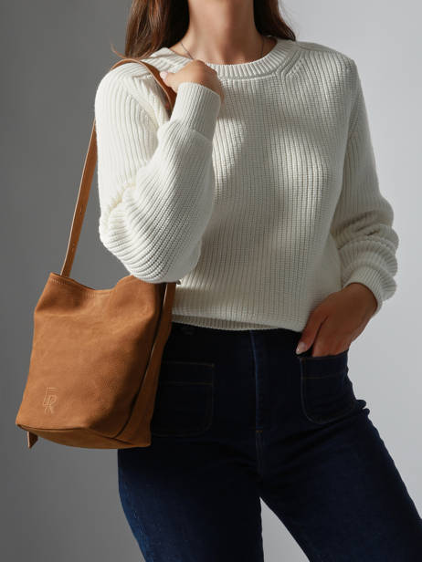 Sac Porté épaule Sac à Dos S Cavalier Nubuck Cuir Etrier Marron cavalier nubuck ECAN126S vue secondaire 1